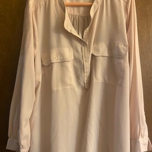 Peach/apricot blouse. Loft/ size 18